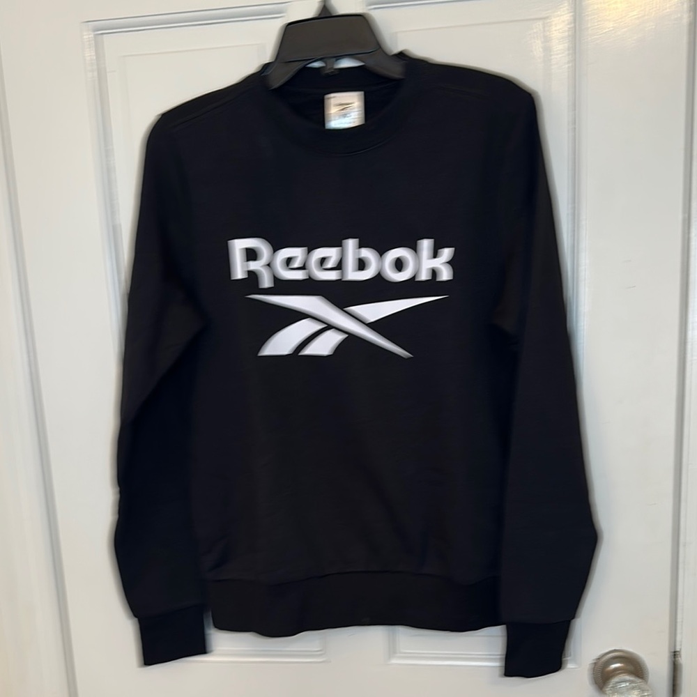 Reebok Black Logo Sweatshirt size XS‎ NWT